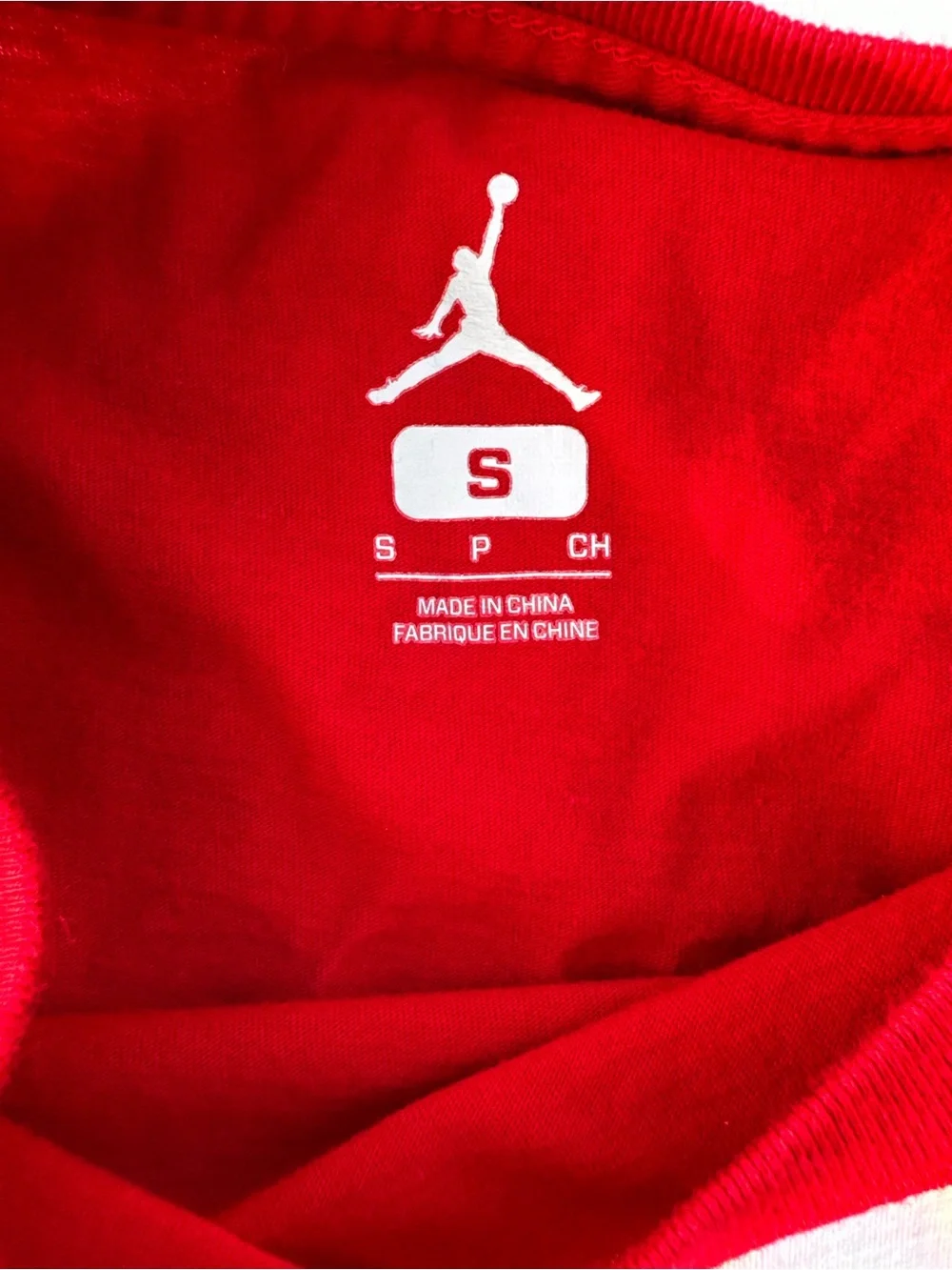 Jordan Red Short Sleeve AIR Graphic Tee